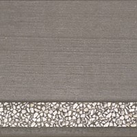 French Broom Finish with White Aggregate Stripe